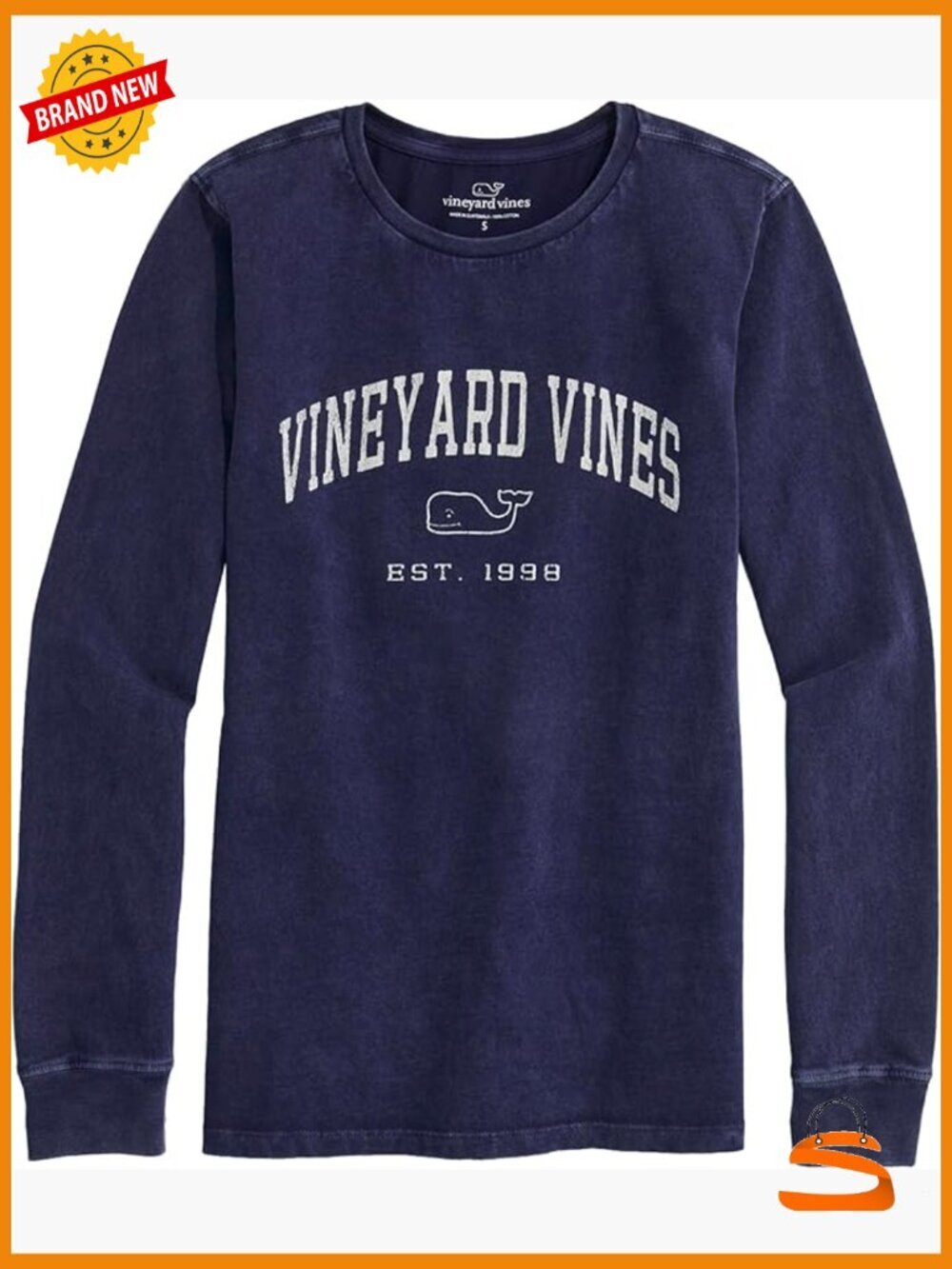 Women's Long-Sleeve Tee - Relaxed Fit Crew Neck Cotton